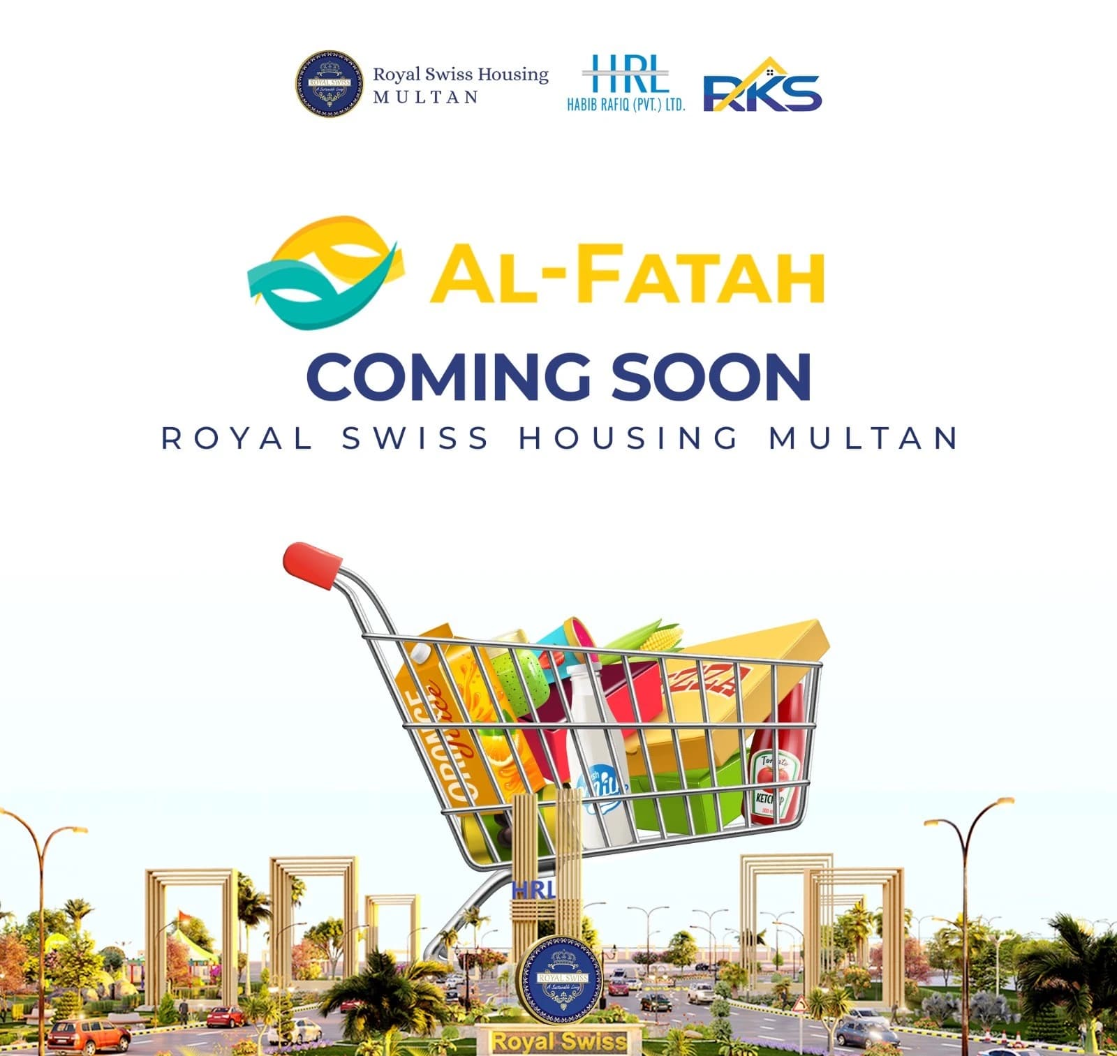 Al-Fatah Supermarket Coming Soon to Royal Swiss Housing Multan