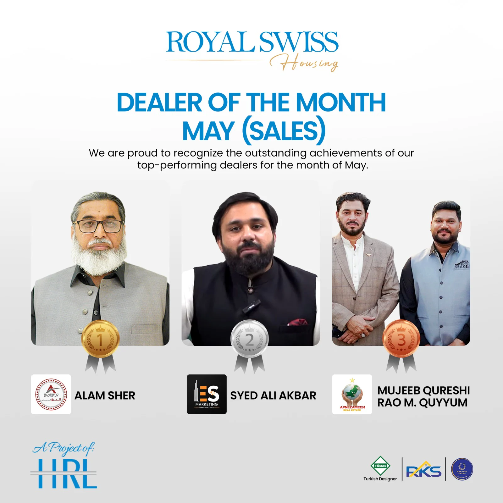 Royal Swiss Housing dealer of the month for sales in May 2026